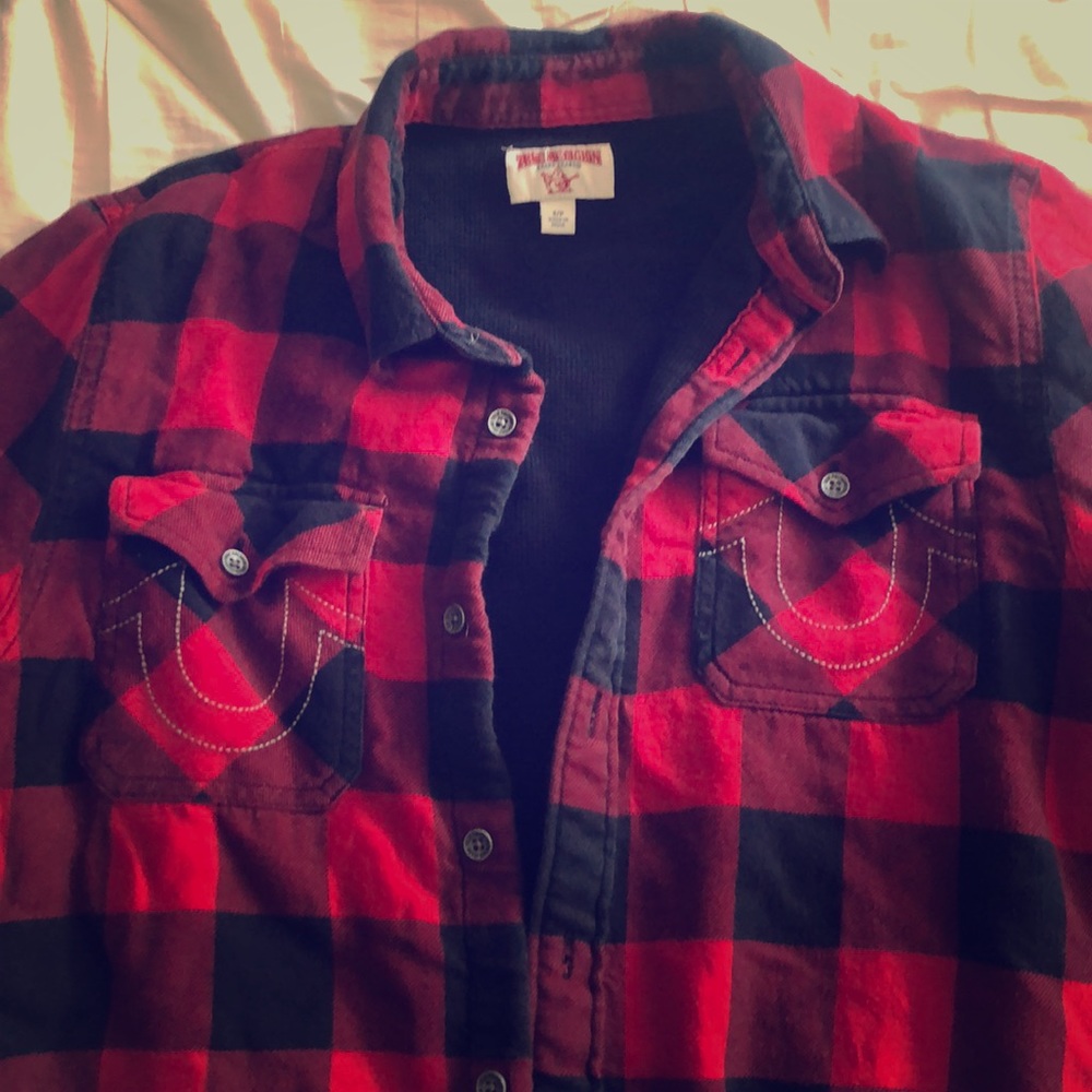 True religion thermal flannel